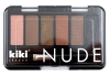 Тени KIKI 6-ти цветные NUDE 901 Какао, Шок,  хаки, Бронза, Золо, Асфальт