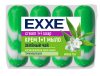 EXXE Косметическое крем-мыло 1+1 "Зеленый чай" 4шт*75г   ЭКОПАК